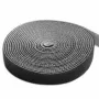 Techly Klettband-Rolle Kabelmanagement Länge 10 m Breite 20 mm Schwarz