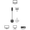 Techly ICOC DSP-C12-010P Videokabel-Adapter 1 m DisplayPort DVI-D Schwarz