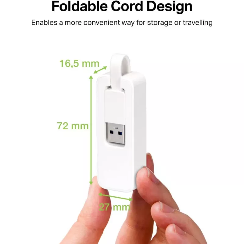 Techly IDATA USB-ETGIGA-3A USB 3.0 Gigabit-Ethernet-Netzwerkadapter