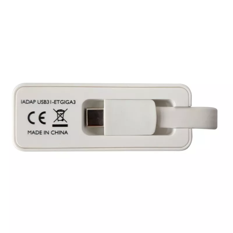 Techly USB 3.1 Type-C auf RJ45 Gigabit Ethernet Adapter, Weiß
