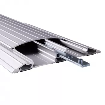 Dataflex Addit Kabelbrücke 60 cm – gerade 402, Kabelbrücke, Silber, Aluminium, 500 kg, 2 cm, 145 mm