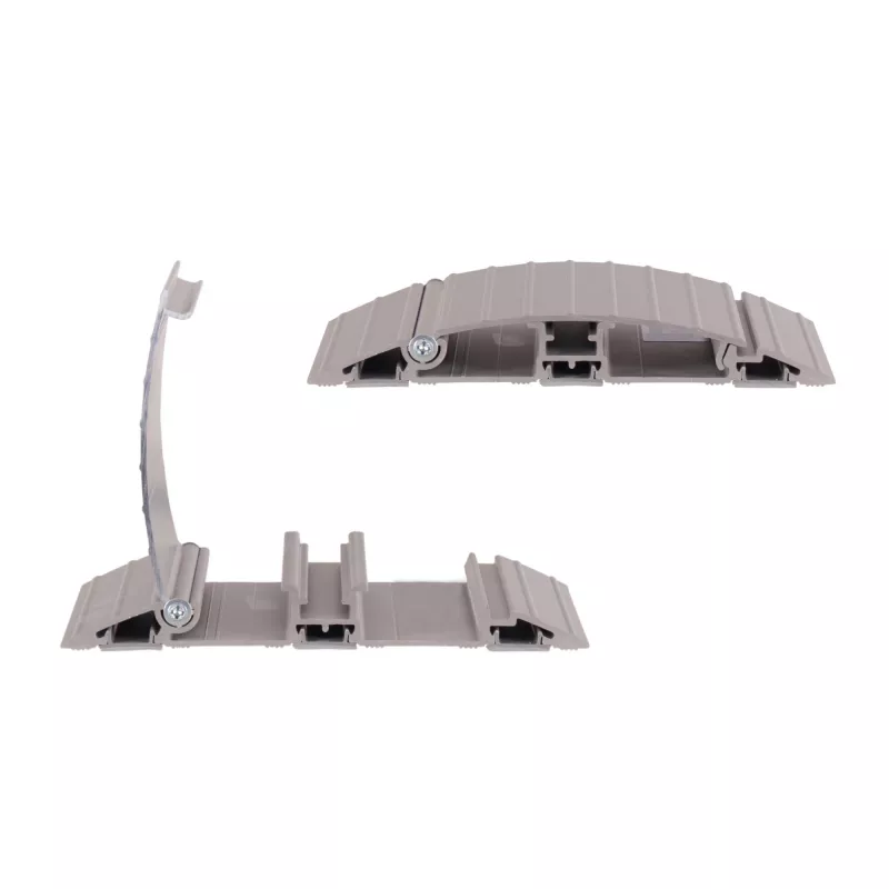 Dataflex Addit Kabelbrücke 60 cm – gerade 402, Kabelbrücke, Silber, Aluminium, 500 kg, 2 cm, 145 mm