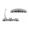 Dataflex Addit Kabelbrücke 150 cm - gerade 422, Kabelbrücke, Silber, Aluminium, 500 kg, 2 cm, 145 mm