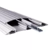 Dataflex Addit Kabelbrücke 118 cm - gerade 452, Silber, Aluminium, 500 kg, 2 cm, 145 mm, 180 mm