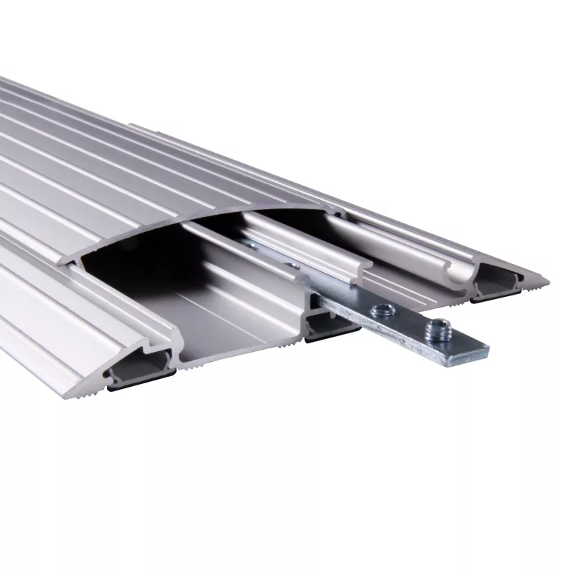 Dataflex Addit Kabelbrücke 118 cm - gerade 452, Silber, Aluminium, 500 kg, 2 cm, 145 mm, 180 mm