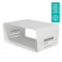 Dataflex Addit Bento® Monitorerhöhung - verstellbar 120, freistehend, 20 kg, Höhenverstellung, Grau, Weiß