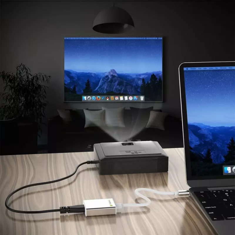 Techly Konverterkabel Adapter USB 3.1 Typ C auf HDMI 1.4, 3.2 Gen 2 (3.1 Gen 2), USB Typ-C, HDMI-Ausgang