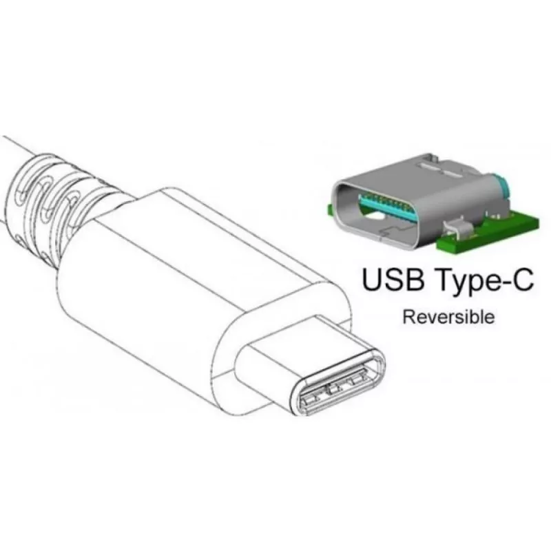 Techly Konverterkabel Adapter USB 3.1 Typ C auf HDMI 1.4, 3.2 Gen 2 (3.1 Gen 2), USB Typ-C, HDMI-Ausgang