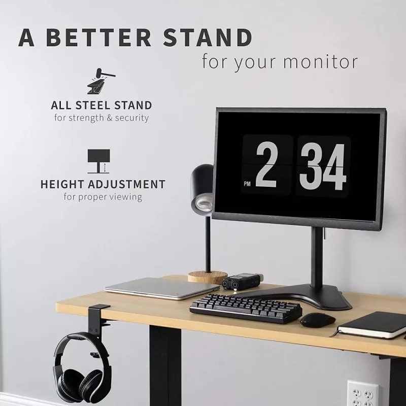 Techly ICA-LCD 2500 Monitorhalterung/-ständer 68,6 cm (27 Zoll) Schreibtisch Schwarz