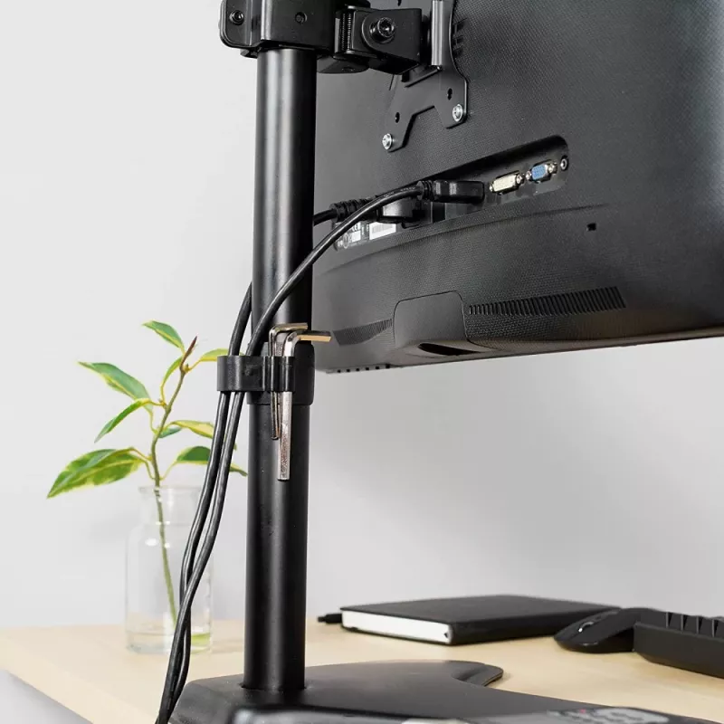 Techly ICA-LCD 2500 Monitorhalterung/-ständer 68,6 cm (27 Zoll) Schreibtisch Schwarz