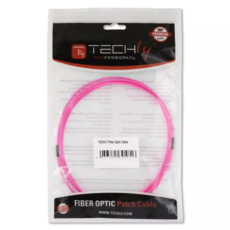 Techly LC/LC Multimode 50/125 OM4 5m Glasfaserkabel ILWL D5-LCLC-050/OM4