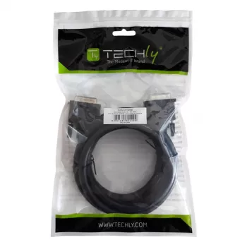 Techly Monitorkabel DVI Analog Digital M/M Dual Link 1,8 m (DVI-I) ICOC DVI-8900