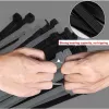 Techly Kabelbinder Nylon Patch 100X2,5 mm 100 Stück Schwarz ISWT-10025-BK