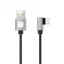 Techly ICOC MU2AC9-010-AL USB-Kabel USB 2.0 1 m USB A USB C Grau, Schwarz