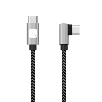 Techly ICOC MU2CC9-020-AL USB-Kabel USB 2.0 2 m USB C Grau, Schwarz