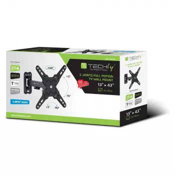 Techly ICA-LCD 421 TV-Wandhalterung/Ständer 106.7 cm (42 Zoll) Schwarz