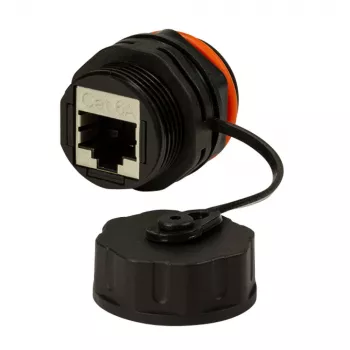 Techly IWP-MD C6A-IPPANT Kabeladapter RJ45 Schwarz