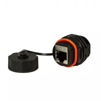 Techly IWP-MD C6A-IPPANT Kabeladapter RJ45 Schwarz