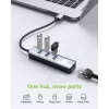 Techly IDATA USB-ETGIGA3AA Laptop-Dock/Port-Replikator Kabelgebunden USB 3.2 Gen 1 (3.1 Gen 1) Typ-A Schwarz, Silber