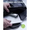 Techly IDATA USB-ETGIGA3CA Laptop-Dock/Port-Replikator kabelgebunden USB 3.2 Gen 1 (3.1 Gen 1) Typ-A + Typ-C Schwarz, Silber
