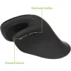 Techly IM 1100-VM-B vertikale kabellose optische Maus, 2,4 GHz RF, 3200 DPI