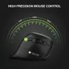 Techly IM 1100-VM-B vertikale kabellose optische Maus, 2,4 GHz RF, 3200 DPI