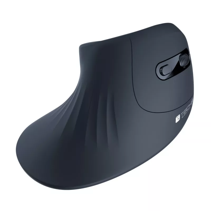 Techly IM 1100-VM-B vertikale kabellose optische Maus, 2,4 GHz RF, 3200 DPI