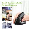 Techly IM 1200-VM-B vertikale kabellose optische Maus, 2,4 GHz RF, 1600 DPI