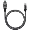 Techly ICOC-U3A-RJ45-020 USB 3.0 Typ-A auf Gigabit Ethernet Adapterkabel, 2 m, Schwarz/Silber