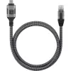 Techly ICOC U3C-RJ45-020 Netzwerkkabel Silber, Schwarz 2 m Cat6 F/UTP (FTP)
