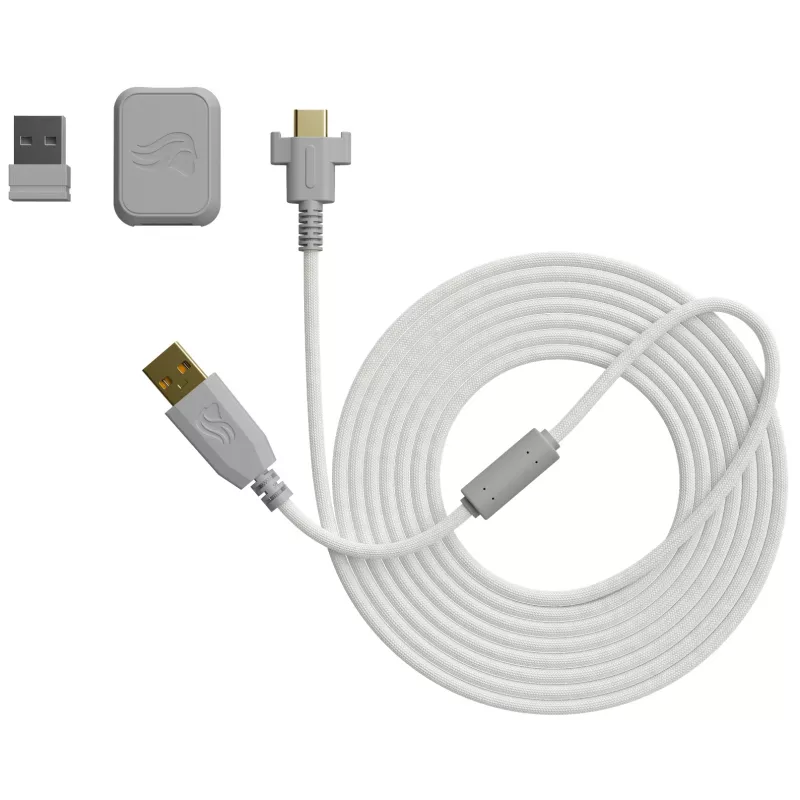 Glorious Gaming Glorious Model O Wireless 2 – Mattweiß, Rechtshänder, Laser, RF Wireless + USB Typ-C, 26000 DPI, 1 ms, Weiß