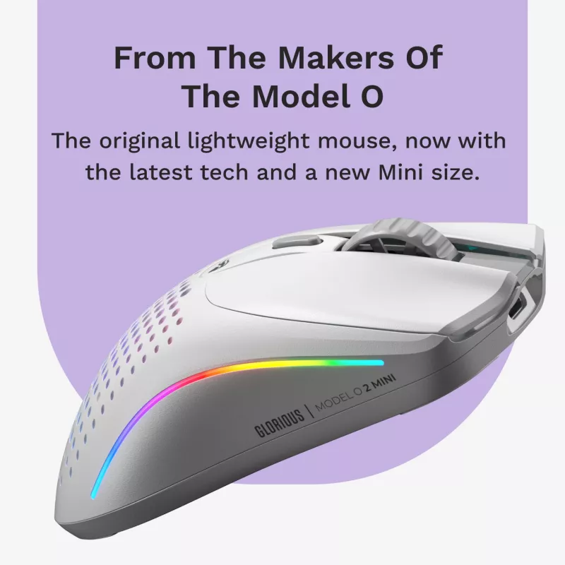 Glorious Gaming Glorious Model O 2 Mini Wireless - Mattweiß