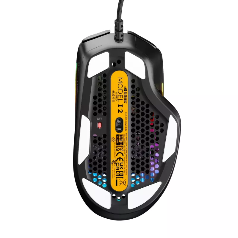 Glorious Gaming Glorious Model IV2 Wired - Schwarz, Rechtshändig, Optisch, USB Typ-A, 26000 DPI, Schwarz