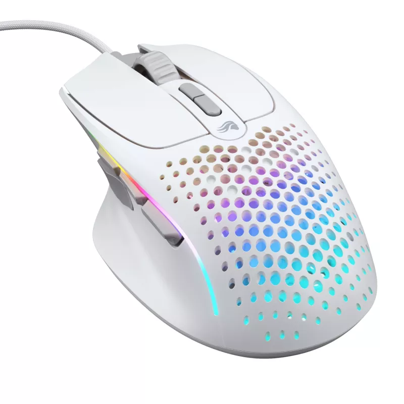 Glorious Gaming Glorious Model I2 Wired – Weiß, Rechtshänder, Optisch, USB Typ-A, 26000 DPI, Weiß