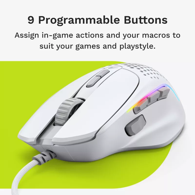 Glorious Gaming Glorious Model I2 Wired – Weiß, Rechtshänder, Optisch, USB Typ-A, 26000 DPI, Weiß