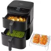 Cosori Turbo Tower Double 10,8 L Standgerät 2630 W Heißluftfritteuse Schwarz