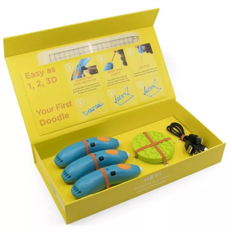 3Doodler Start EDU Lernpaket, Klassensatz (12 3D-Stifte)