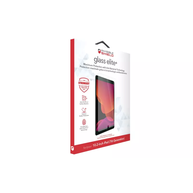 ZAGG Glass Elite+ Apple iPad 10,2 Zoll (Gen 7&8) Display, 25,9 cm (10,2 Zoll), 45,36 g, 1 Stück