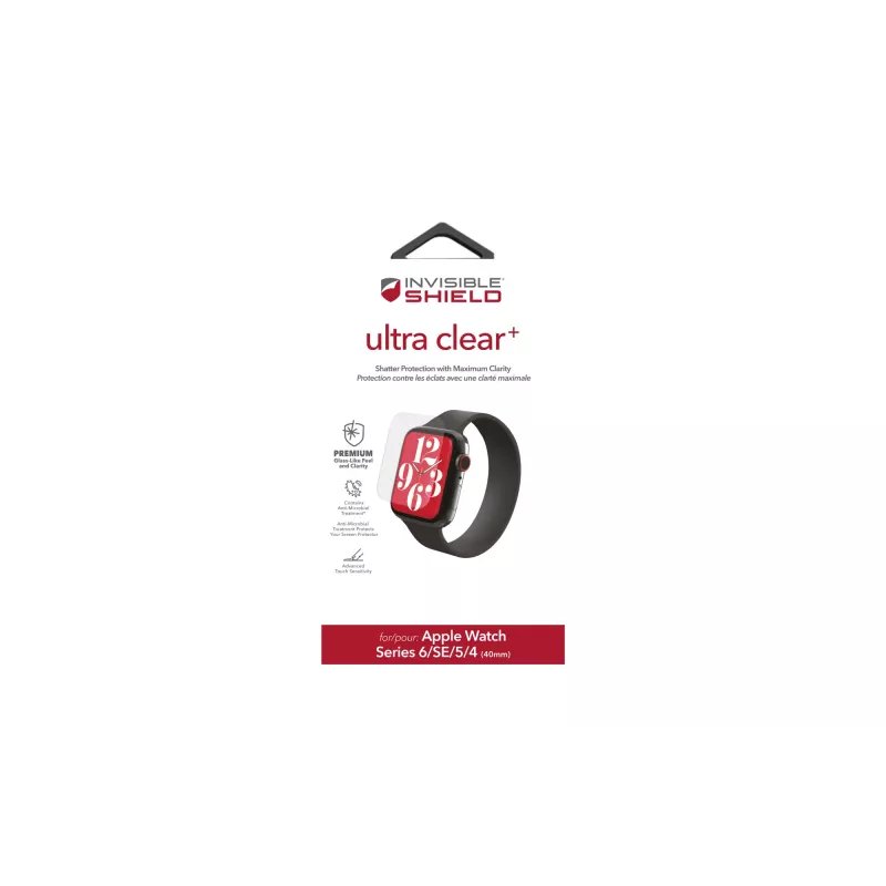 ZAGG InvisibleShield Ultra Clear+ Apple Watch Series 4/5/6/SE 40mm Display-Schutz
