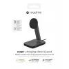 mophie UNV WRLS-snap+ stand & pad-Schwarz-ROC-EU, Indoor, AC, Kabelloses Laden, Schwarz
