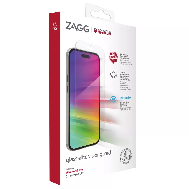InvisibleShield Glass Elite VG AM Apple iPhone 14 Pro Case Friendly Bildschirmschutz