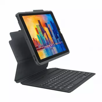 ZAGG Pro Keys für iPad 10,9 Zoll (A16 & 10. Gen) Deutsch, AZERTY, Deutsch, Apple, iPad 10,9 Zoll (A16 & 10. Gen), Schwarz, Polycarbonat (PC), Gummi