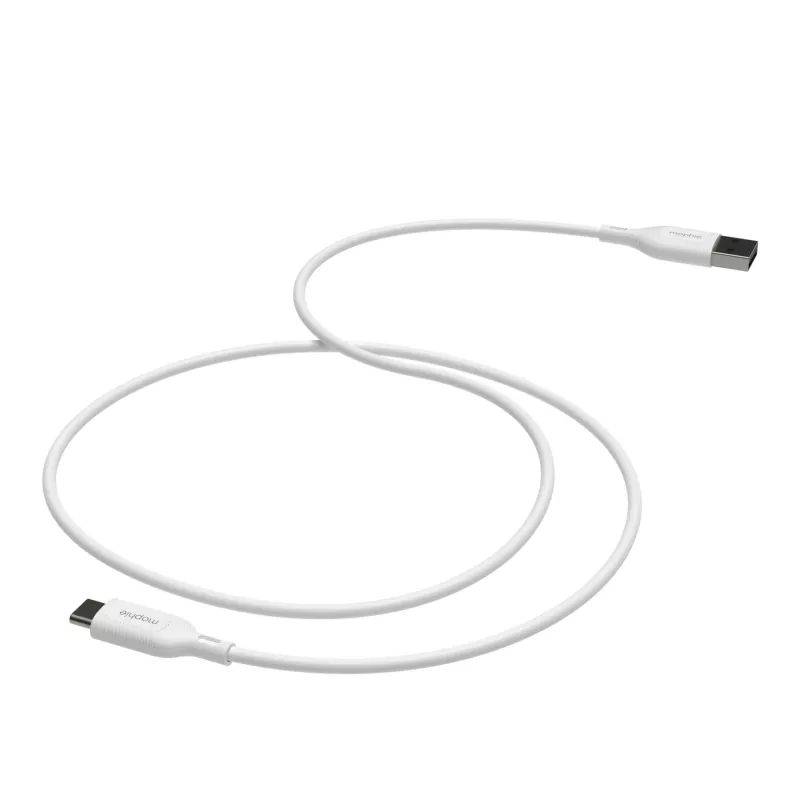 mophie essentials Ladekabel | 1M USB-Kabel USB 2.0 USB A USB C Weiß