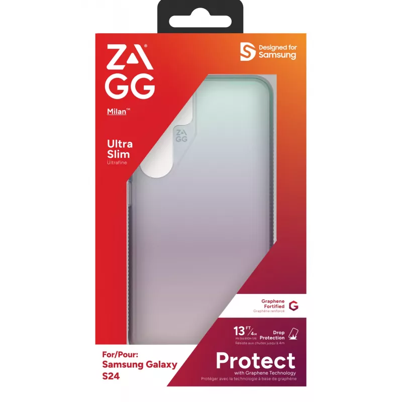 ZAGG Milan Galaxy S24 Iridescent, Cover, Samsung, Galaxy S24, 15,8 cm (6,2 inch), Grün, Pink