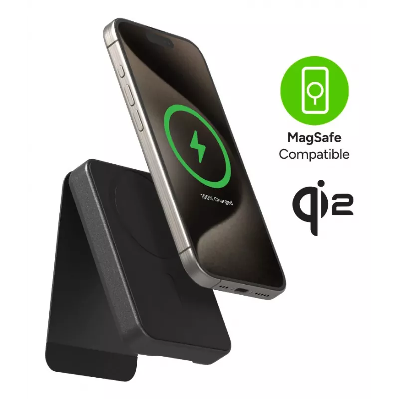 mophie Snap+ Powerstation 10000 mAh kabelloses Laden Schwarz
