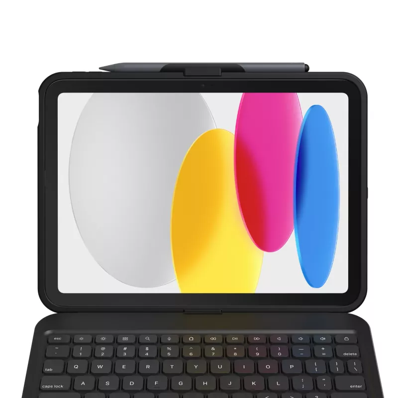 ZAGG Tough Keys-Apple-iPad 10th Gen/A16-Schwarz-Nordic(B2B Brown Box)