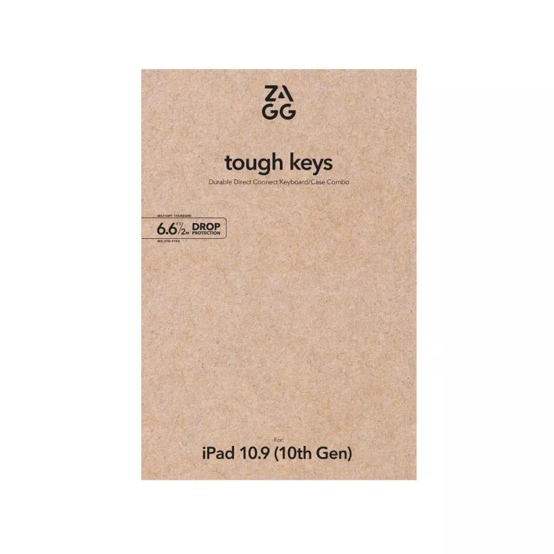 ZAGG Tough Keys-Apple-iPad 10th Gen/A16-Schwarz-Nordic(B2B Brown Box)