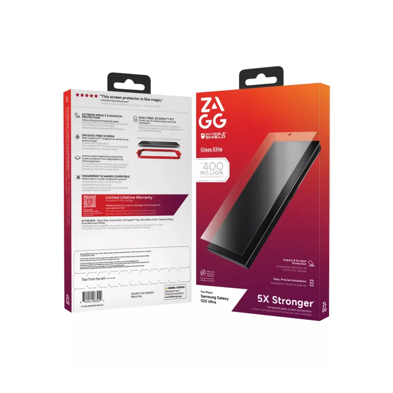 InvisibleShield Glass Elite Samsung Galaxy S25 Ultra Displayfolie