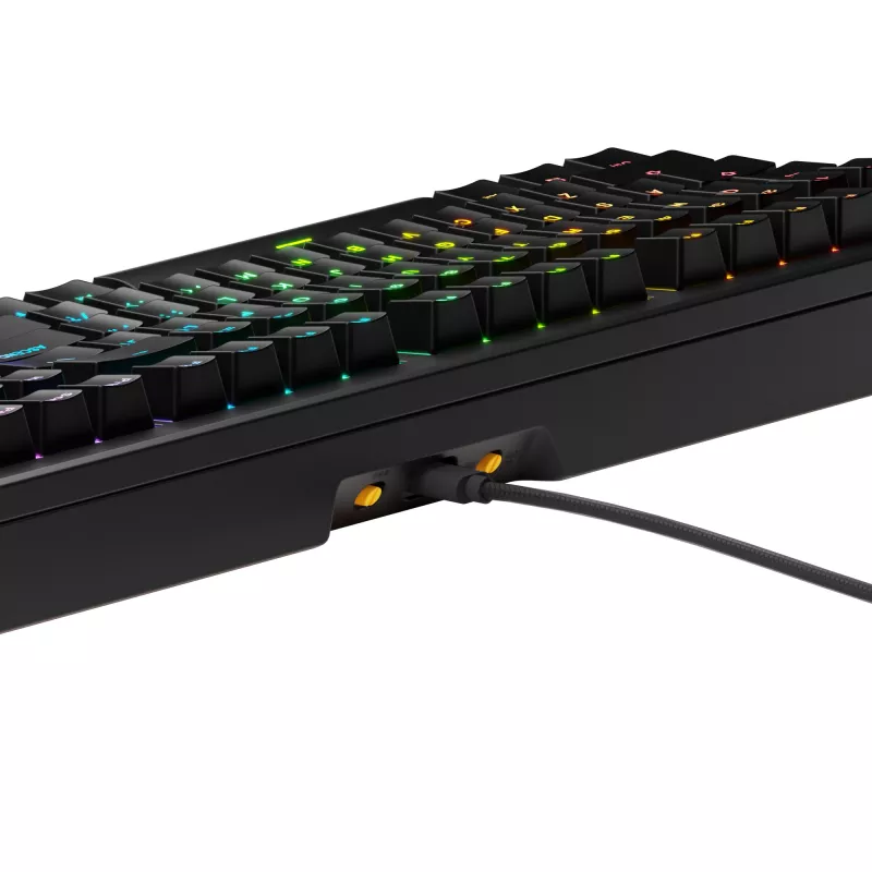 Glorious Gaming GMMK 3 HE 100% Prebuilt Wired Schwarz - US, Kabelgebunden, USB, Mechanisch, QWERTY, RGB LED, Schwarz