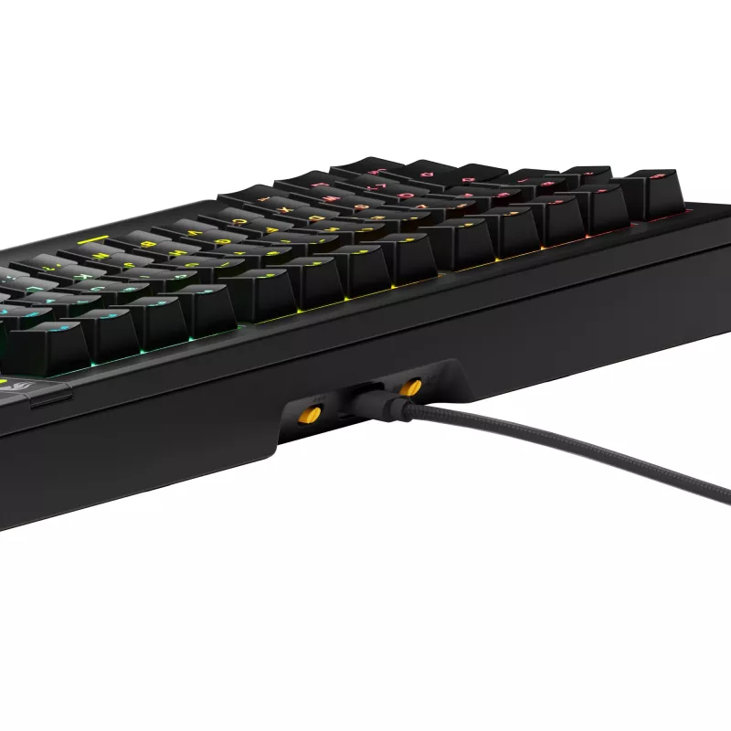Glorious Gaming GMMK 3 75% Prebuilt Wired Schwarz - FR, Kabelgebunden, USB, Mechanisch, AZERTY, RGB-LED, Schwarz